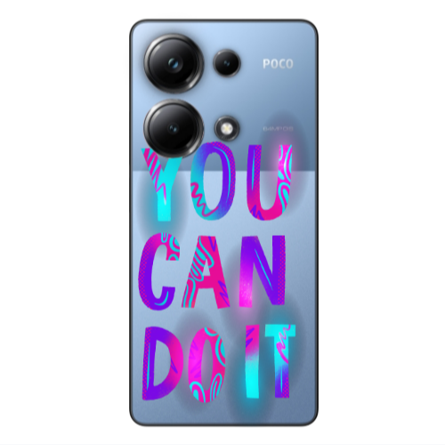 Xiaomi Poco M6 Pro 4G You Can Doit Transparent Silicone TPU Θήκη