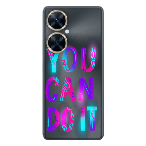 Huawei Nova 11i You Can Doit Transparent Silicone TPU Θήκη