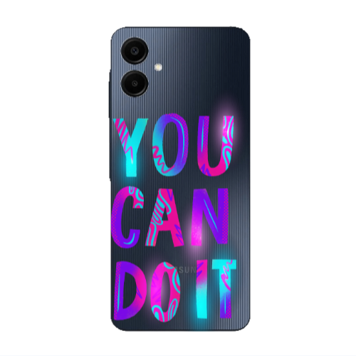Samsung A06 You Can Doit Transparent Silicone TPU Θήκη