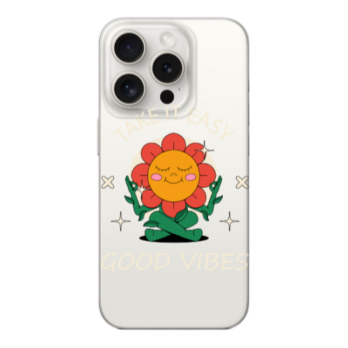 Apple Iphone 16 Pro Max Take It Easy Transparent Silicone TPU Θήκη