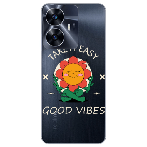 Realme Note 50 Take It Easy Transparent Silicone TPU Θήκη