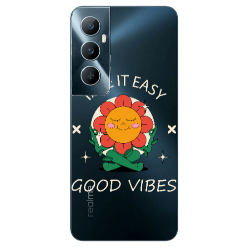 Realme C65 Take It Easy Transparent Silicone TPU Θήκη