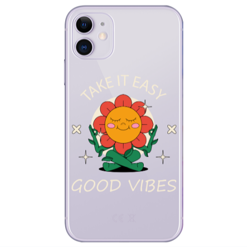 Apple iPhone 11  Take It Easy Transparent Silicone TPU Θήκη