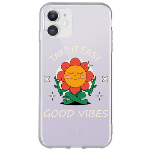 Apple iPhone 12 Take It Easy Transparent Silicone TPU Θήκη