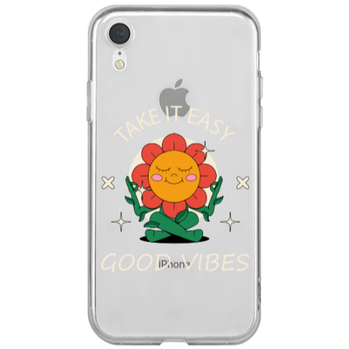 Apple iPhone Xr Take It Easy Transparent Silicone TPU Θήκη
