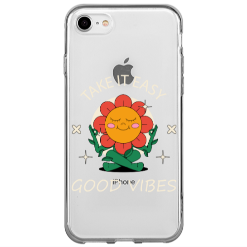 Apple iPhone 7 Take It Easy Transparent Silicone TPU Θήκη
