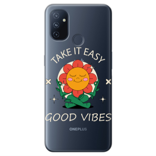 Oneplus Nord 100 Take It Easy Transparent Silicone TPU Θήκη