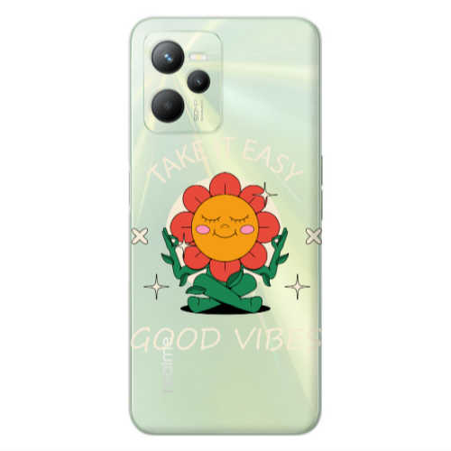 Realme C35 Take It Easy Transparent Silicone TPU Θήκη