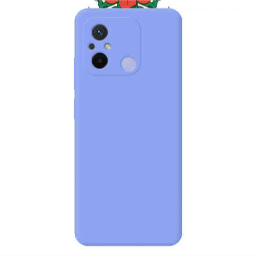 Xiaomi Redmi 12C Take It Easy Light Purple Colored Silicone TPU Θήκη