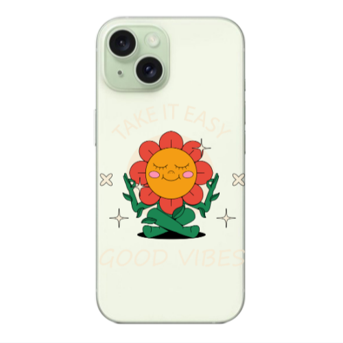 Apple iPhone 15 Plus Take It Easy Transparent Silicone TPU Θήκη