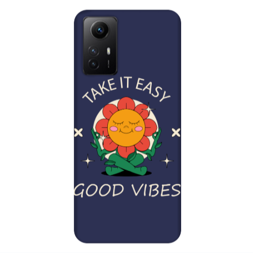 Xiaomi Redmi Note 12s Take It Easy Dark blue Colored Silicone TPU Θήκη