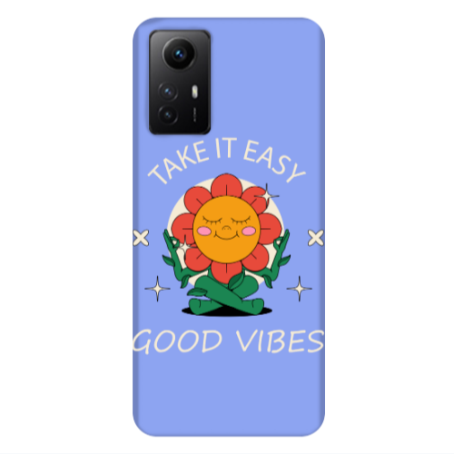 Xiaomi Redmi Note 12s Take It Easy Light Purple Colored Silicone TPU Θήκη