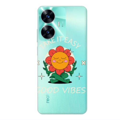 Realme C55 Take It Easy Transparent Silicone TPU Θήκη