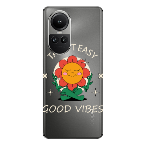 Oppo Reno10 5G Take It Easy Transparent Silicone TPU Θήκη