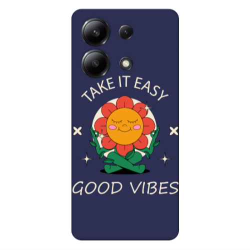 Xiaomi Redmi Note 13 4G Take It Easy Dark blue Colored Silicone TPU Θήκη