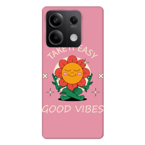 Xiaomi Redmi Note 13Pro 5G Take It Easy Pink Colored Silicone TPU Θήκη