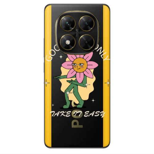 Xiaomi Poco X7 Good Vibes Only Transparent Silicone TPU Θήκη