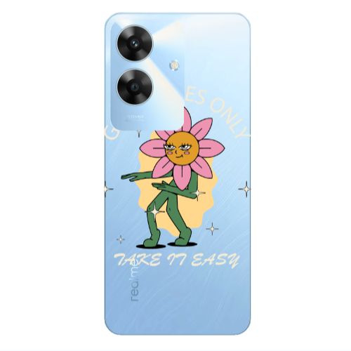 Realme Note 60 Good Vibes Only Transparent Silicone TPU Θήκη