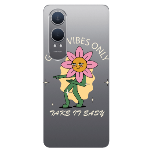 Oneplus Nord Ce 4 lite Good Vibes Only Transparent Silicone TPU Θήκη
