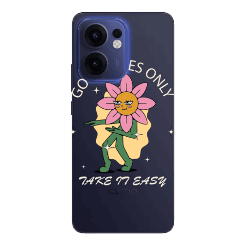 Oppo Reno13 FS Good Vibes Only Transparent Silicone TPU Θήκη