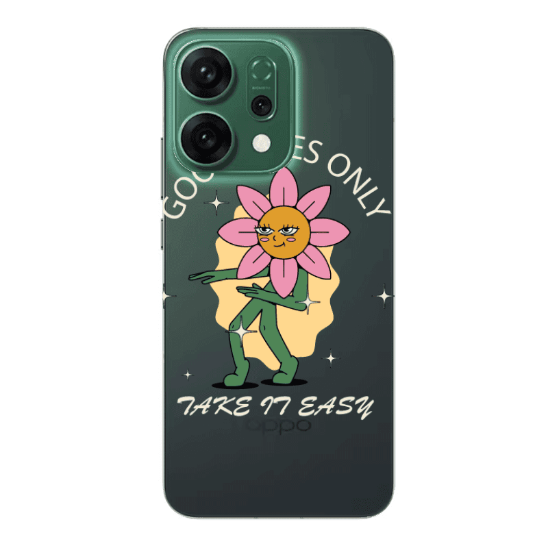 Oppo RENO 14 Good Vibes Only Transparent Silicone TPU Θήκη
