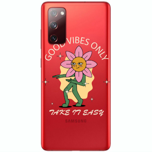 Samsung S20 FE Good Vibes Only Transparent Silicone TPU Θήκη