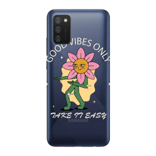 Samsung A03S Good Vibes Only Transparent Silicone TPU Θήκη
