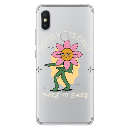 Xiaomi Redmi S2 Good Vibes Only Transparent Silicone TPU Θήκη