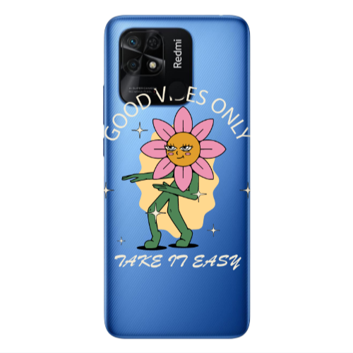 Xiaomi Poco C40 Good Vibes Only Transparent Silicone TPU Θήκη