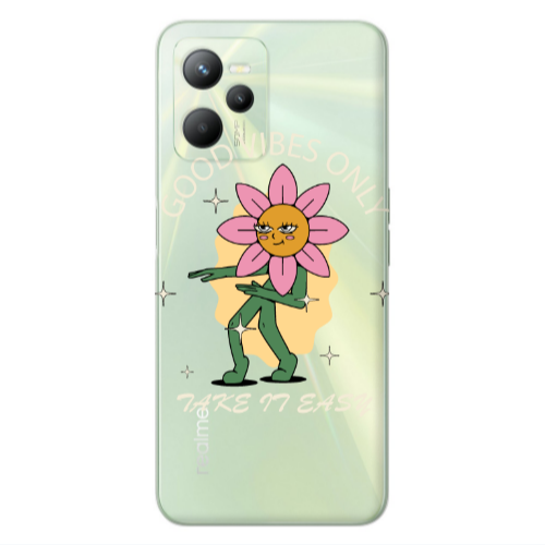 Realme C35 Good Vibes Only Transparent Silicone TPU Θήκη