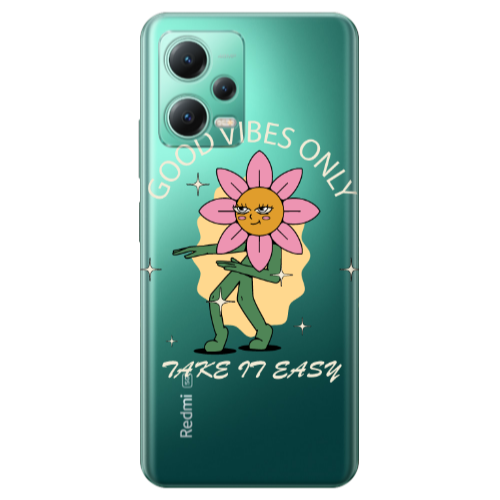 Xiaomi Redmi Note 12 Pro Plus 5G Good Vibes Only Transparent Silicone TPU Θήκη