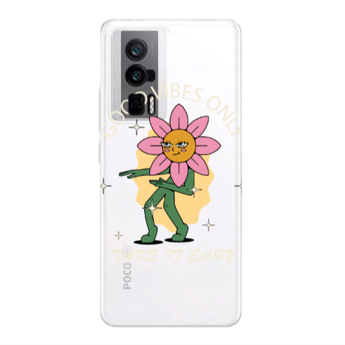 Xiaomi Poco F5 Pro Good Vibes Only Transparent Silicone TPU Θήκη