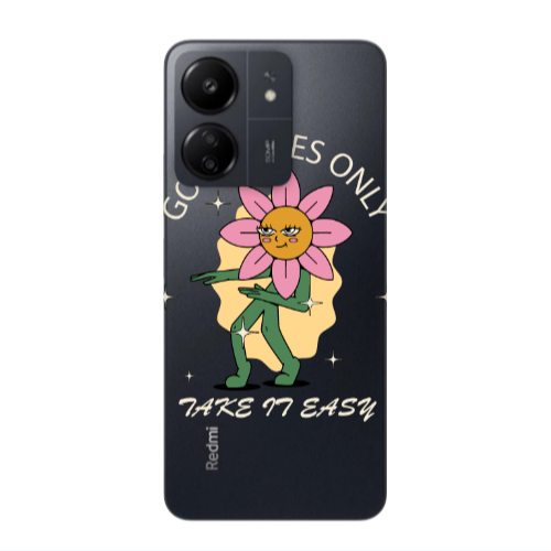 Xiaomi Redmi 13C Good Vibes Only Transparent Silicone TPU Θήκη