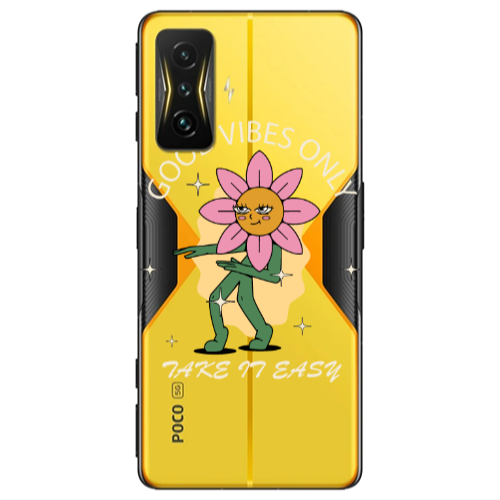 Xiaomi Poco F4 Gt Good Vibes Only Transparent Silicone TPU Θήκη