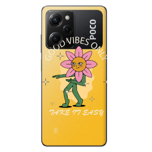 Xiaomi Poco X5 Pro Good Vibes Only Transparent Silicone TPU Θήκη