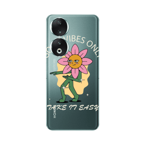 Honor 90 5G Good Vibes Only Transparent Silicone TPU Θήκη