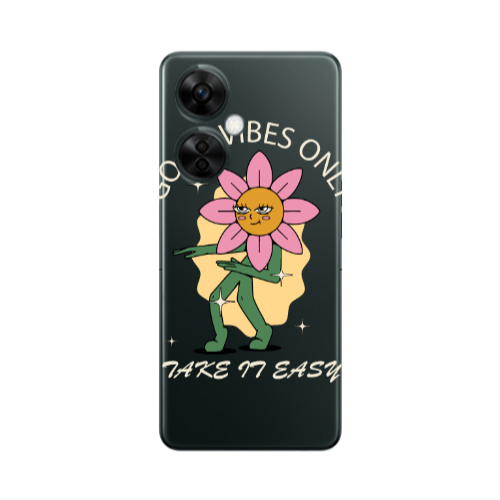 Oneplus Nord CE 3 Lite 5G Good Vibes Only Transparent Silicone TPU Θήκη