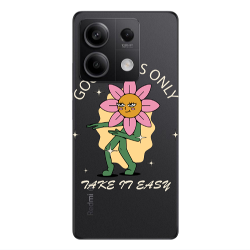 Xiaomi Redmi Note 13Pro 5G Good Vibes Only Transparent Silicone TPU Θήκη
