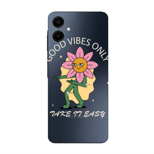 Samsung A06 Good Vibes Only Transparent Silicone TPU Θήκη