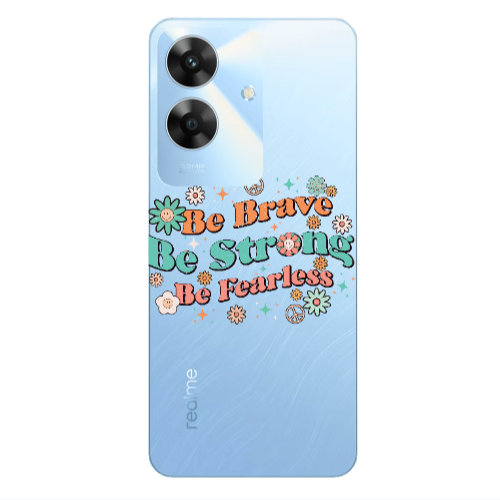 Realme Note 60 Be Brave Transparent Silicone TPU Θήκη