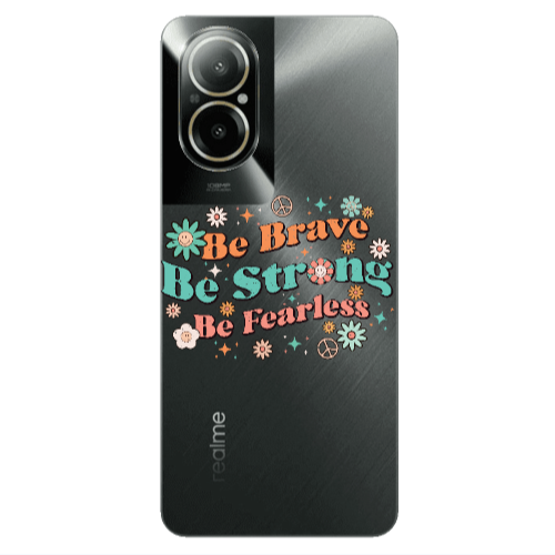 Realme C67 Be Brave Transparent Silicone TPU Θήκη