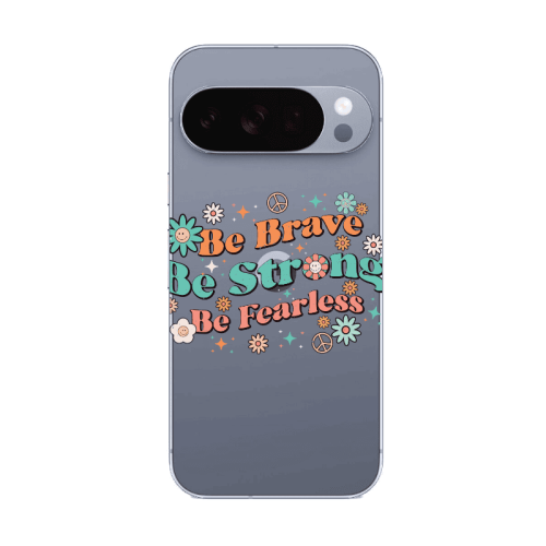 Google Pixel 10 Pro Be Brave Transparent Silicone TPU Θήκη