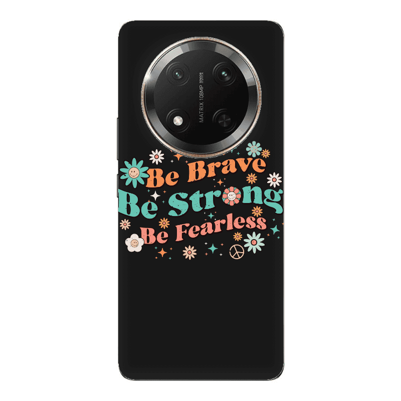 Honor Magic 7 Lite Be Brave Black Colored Silicone TPU Θήκη