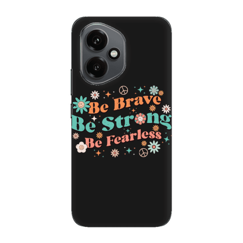 Honor Magic 400 Be Brave Black Colored Silicone TPU Θήκη