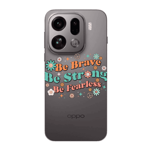 Oppo Find X9 Pro Be Brave Transparent Silicone TPU Θήκη