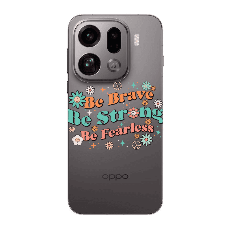 Oppo Find X9 Pro Be Brave Transparent Silicone TPU Θήκη