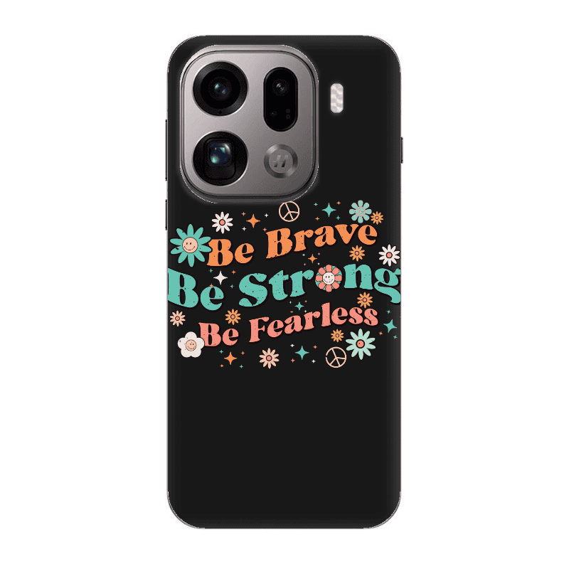 Oppo Find X9 Pro Be Brave Black Colored Silicone TPU Θήκη