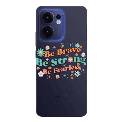 Oppo Reno 13 F Be Brave Transparent Silicone TPU Θήκη