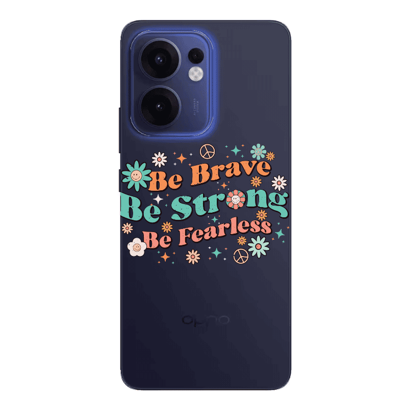 Oppo Reno13 FS Be Brave Transparent Silicone TPU Θήκη