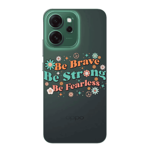 Oppo 14 F Be Brave Transparent Silicone TPU Θήκη
